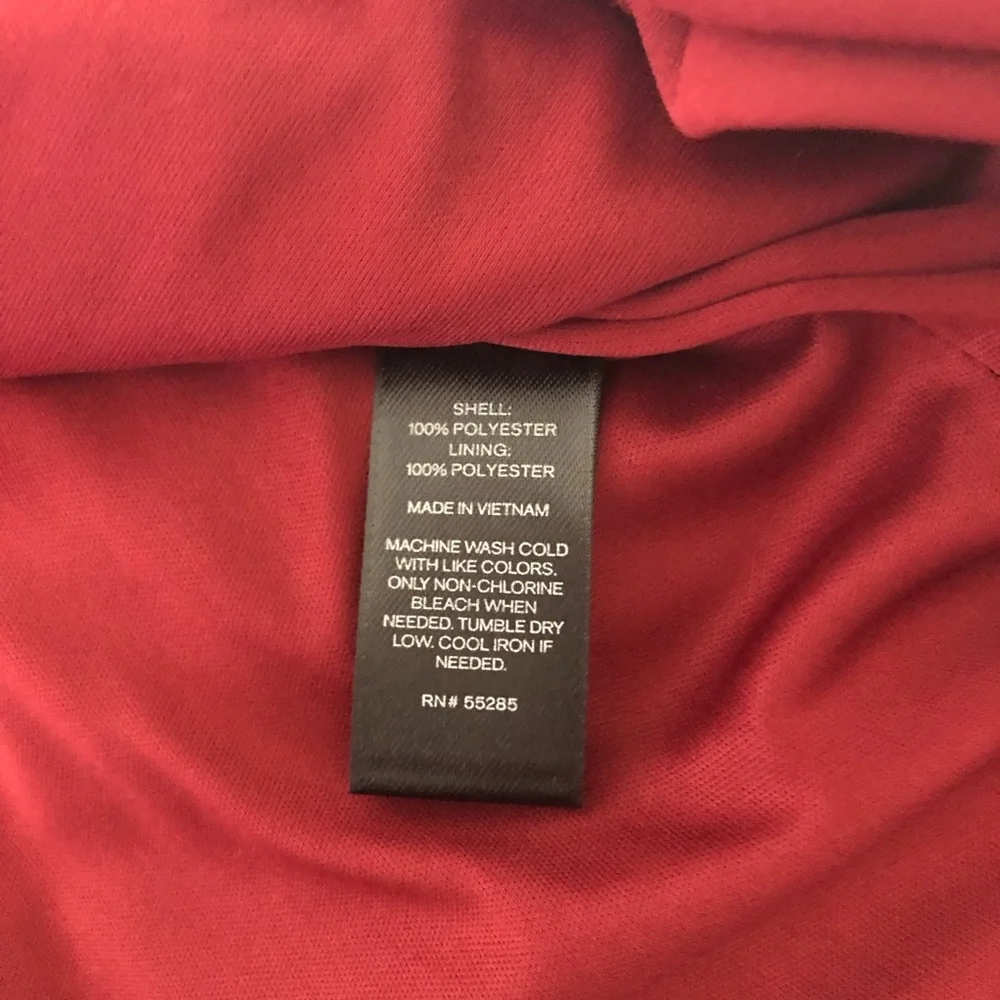 EXPRESS Women’s Dress Size XS Red‎  N.W.T.Halter Asymmetrical Stretch Mock Neck.